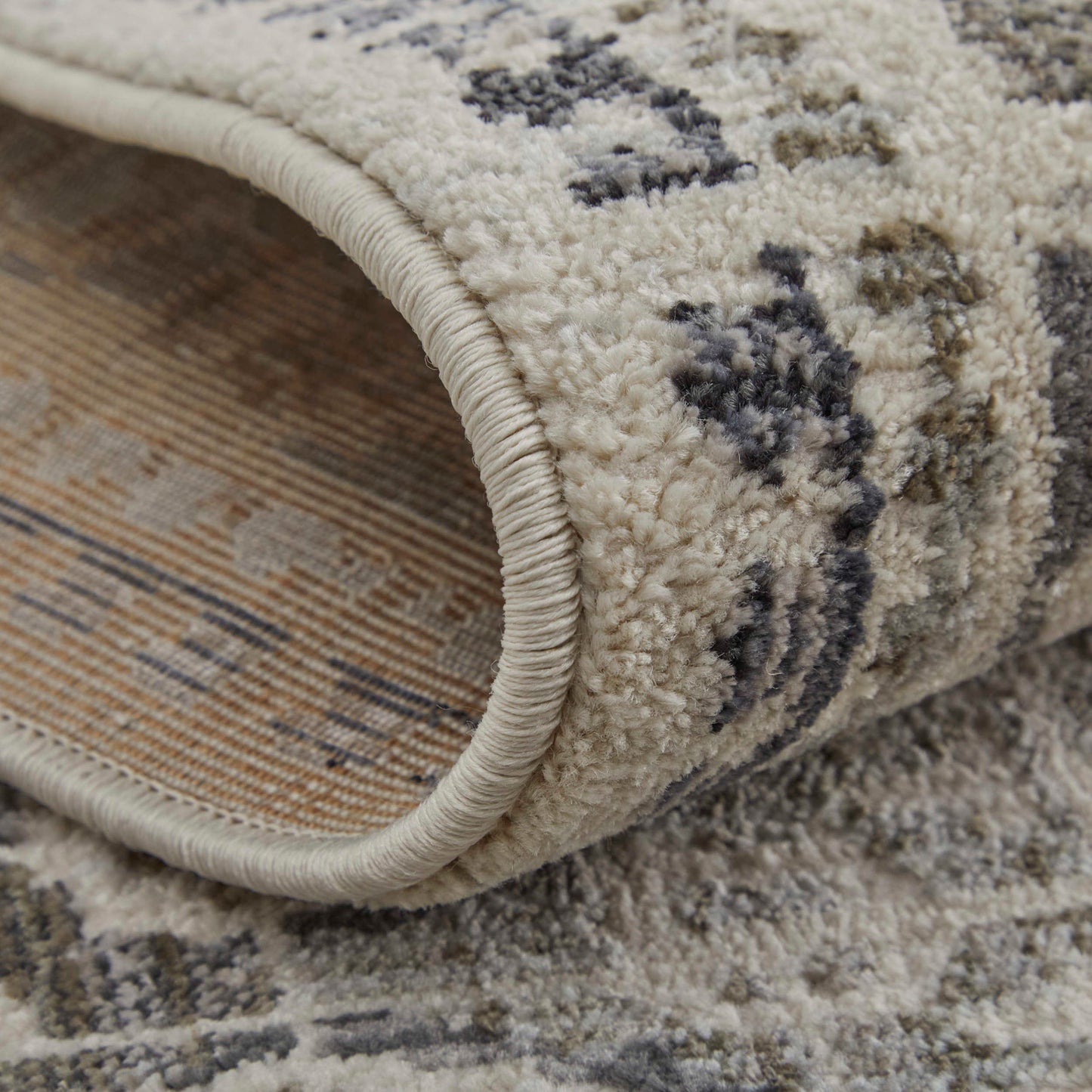 Feizy Kano 3874F Gray Ivory Transitional/Bohemian & Eclect Rug - Rugs - Feizy - Atlanta Designer Rugs