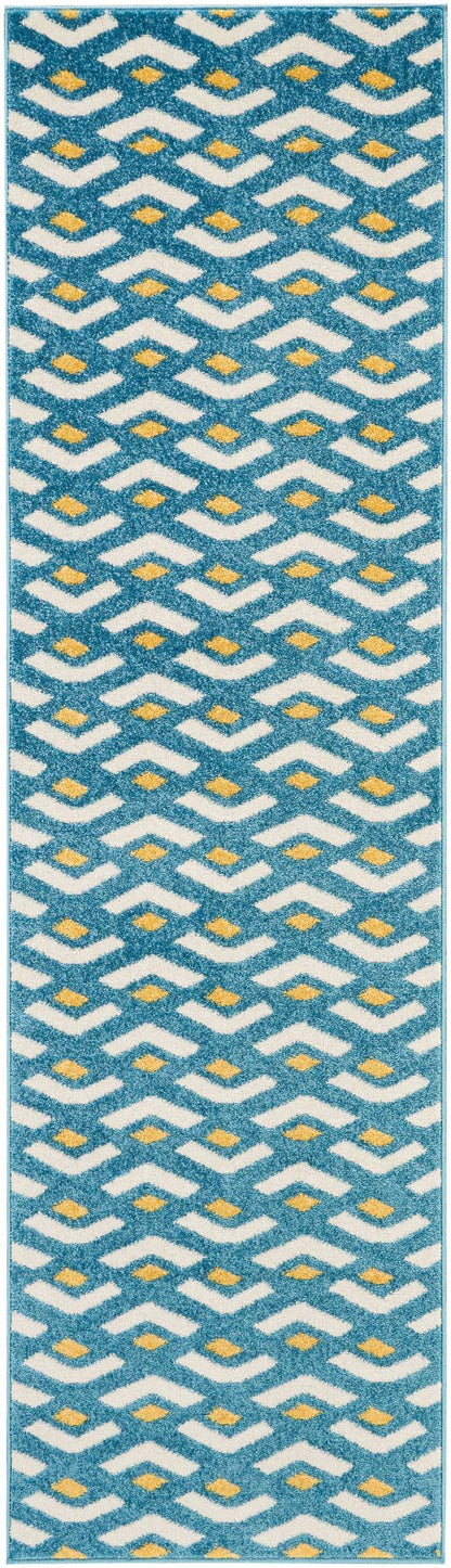 Nourison Home Harper DS300 Blue Contemporary Power-loomed Rug