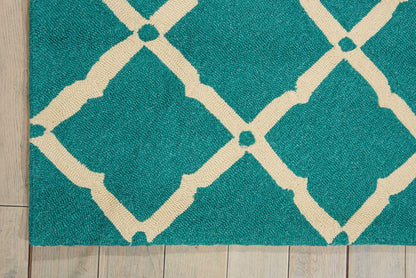 Nourison Home Portico  Aqua  Contemporary