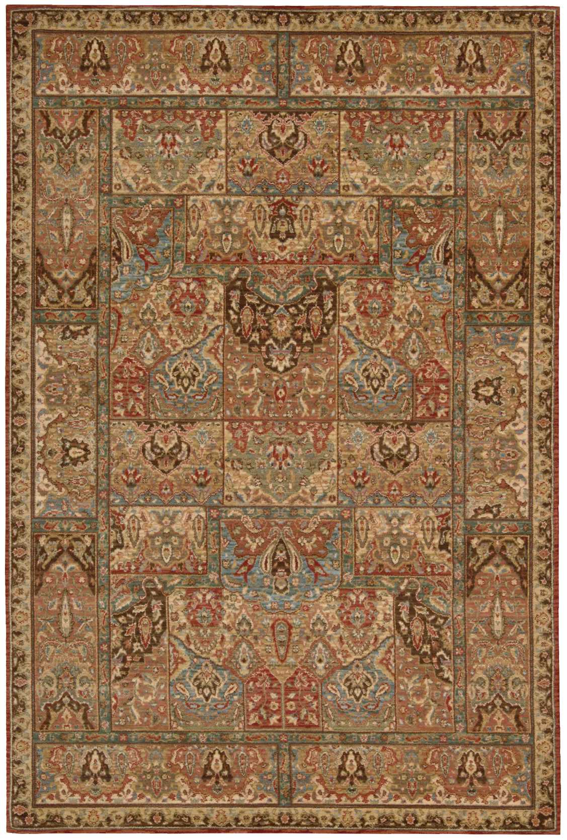 Nourison Home Living Treasures LI02 Multicolor Traditional Loom-woven Rug