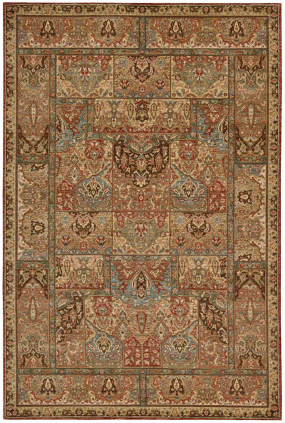 Nourison Home Living Treasures LI02 Multicolor Traditional Loom-woven Rug