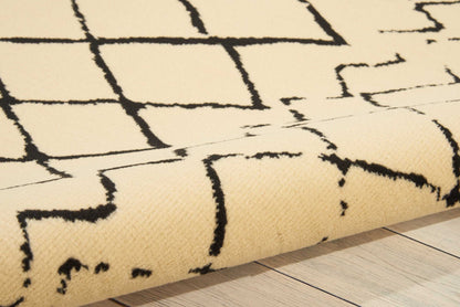 Nourison Home Grafix  Cream Black  Contemporary