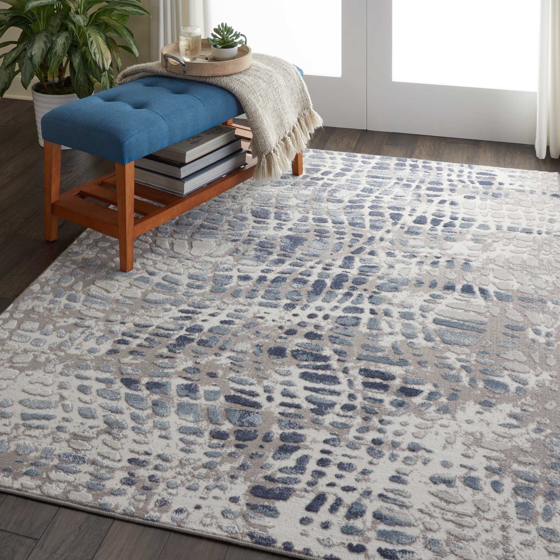 Nourison Home Urban Decor  Ivory Grey  Contemporary