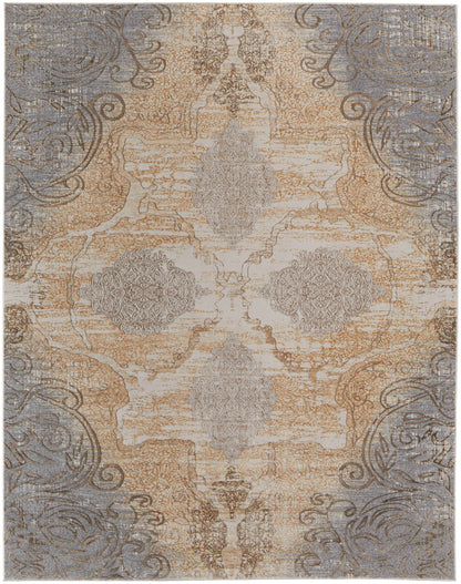 Feizy Celene  Beige Gray Traditional/Vintage/Cottage