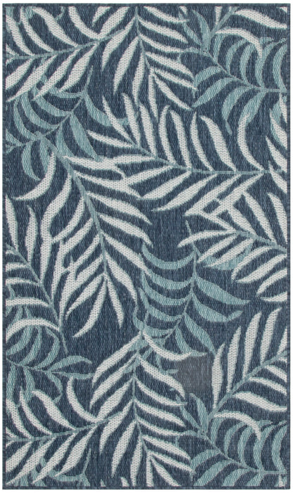 Nourison Home Garden Oasis GOA01 Navy Contemporary Power-loomed Rug