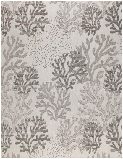 Nourison Home Garden Oasis GOA05 Grey Contemporary Power-loomed Rug