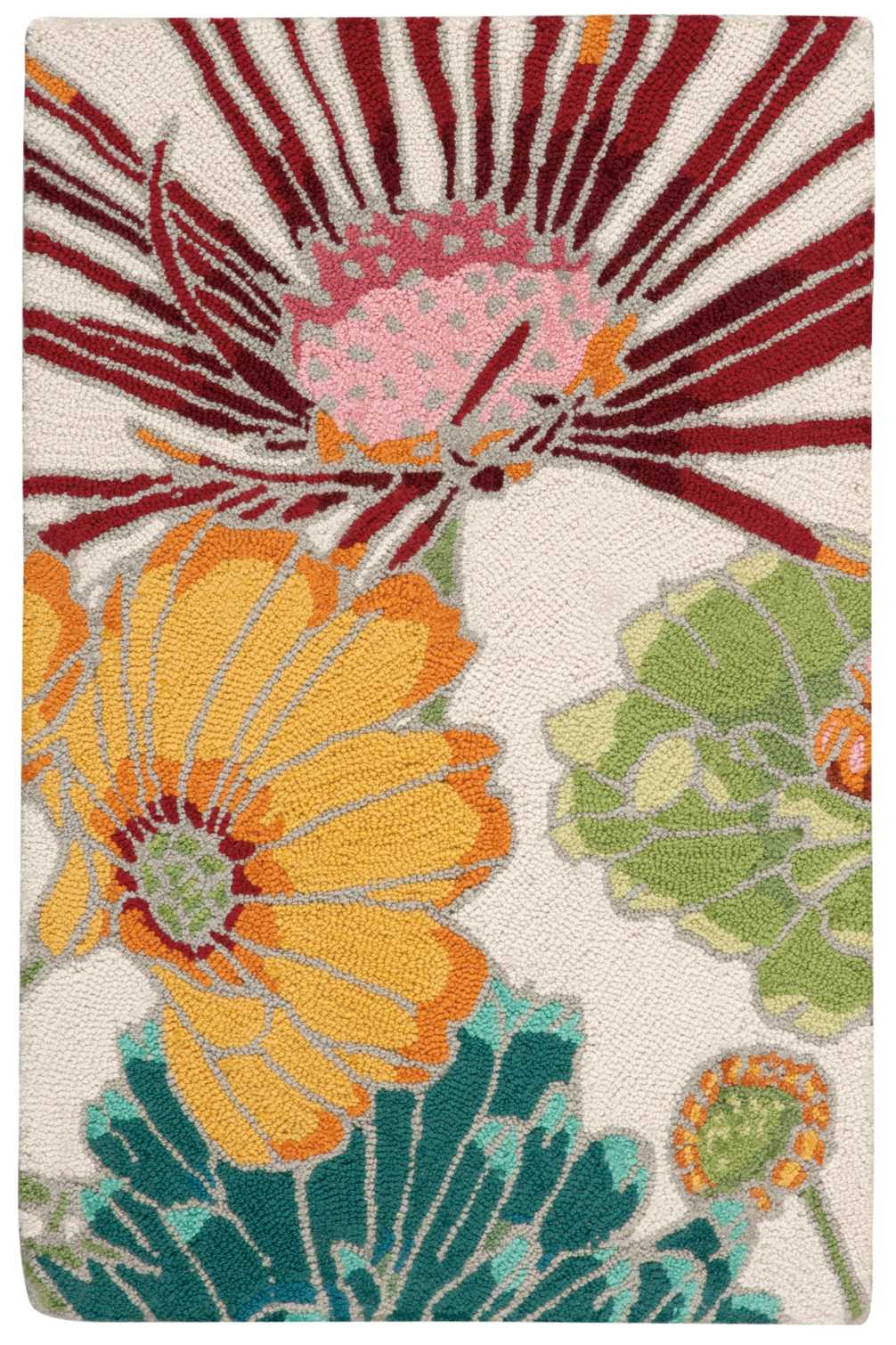 Nourison Home Fantasy FA26 Ivory Contemporary Hooked Rug