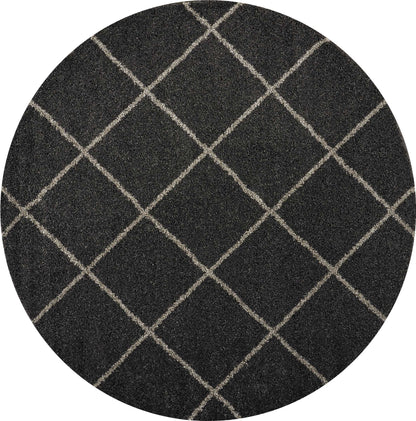 Nourison Home Brisbane BRI03 Charcoal Contemporary Power-loomed Rug