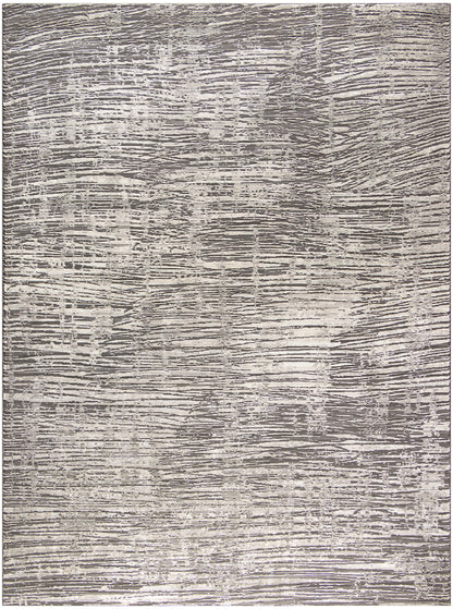 Nourison Home Sustainable Trends SUT01 Ivory Grey Contemporary Power-loomed Rug