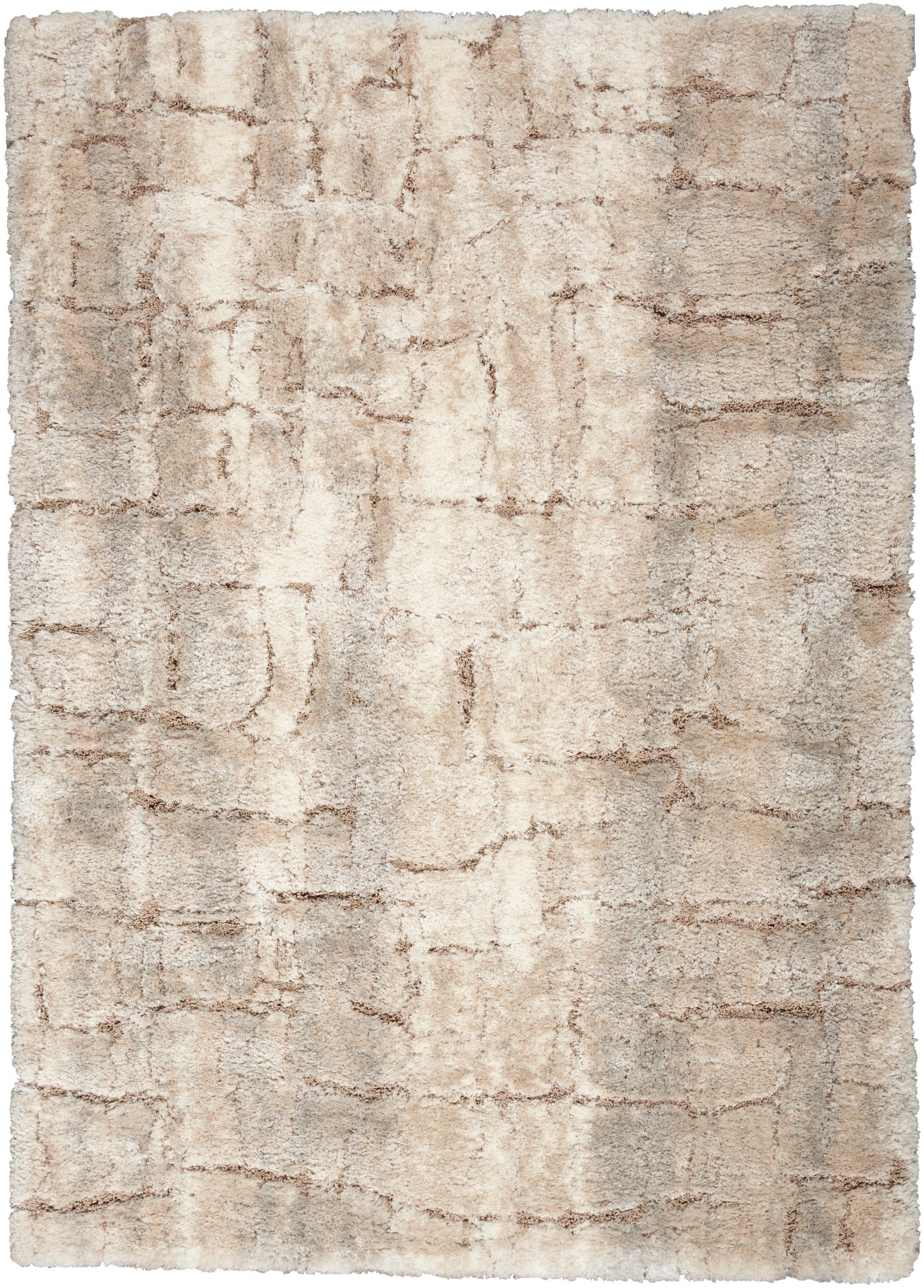 Nourison Home Dreamy Shag DRS09 Ivory Beige Contemporary Power-loomed Rug