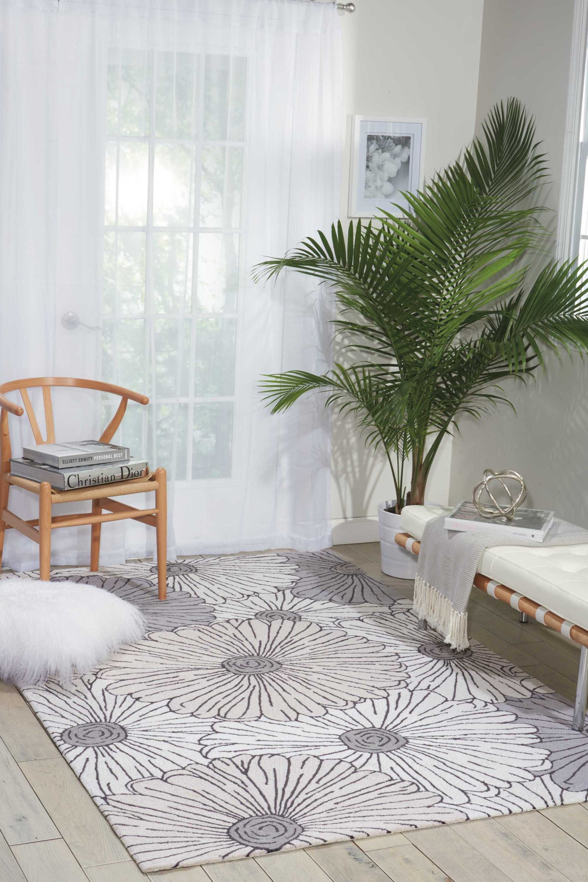 Nourison Home Fantasy  Ivory Multicolor  Contemporary