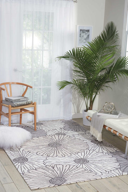 Nourison Home Fantasy  Ivory Multicolor  Contemporary