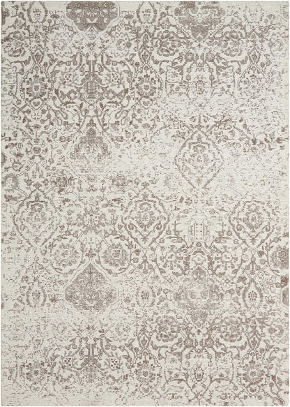 Nourison Home Damask  Ivory  Transitional