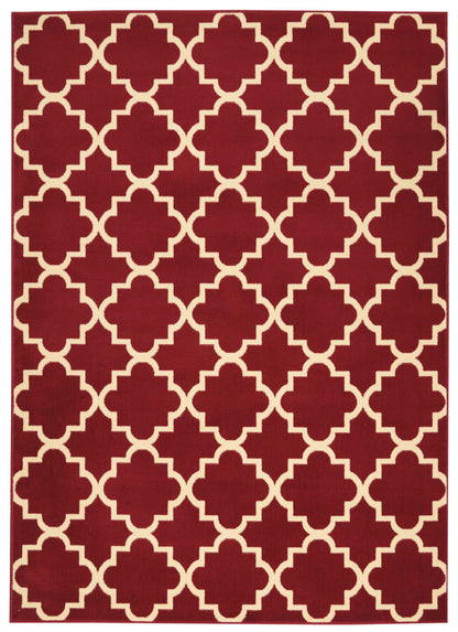 Nourison Home Grafix  Red  Transitional
