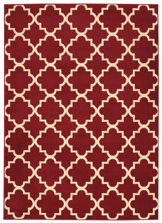 Nourison Home Grafix  Red  Transitional