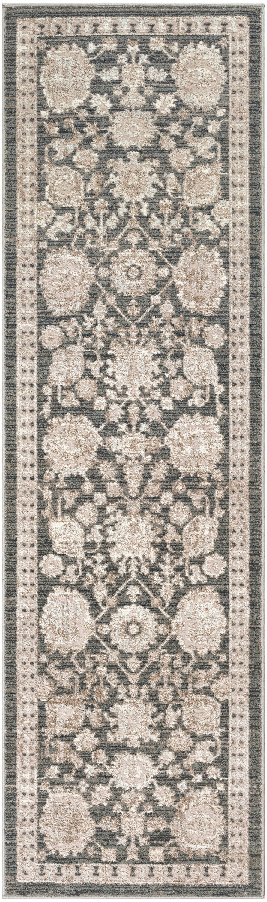 Nourison Home Eco Cycle ECY02 Charcoal Traditional Loom-woven Rug