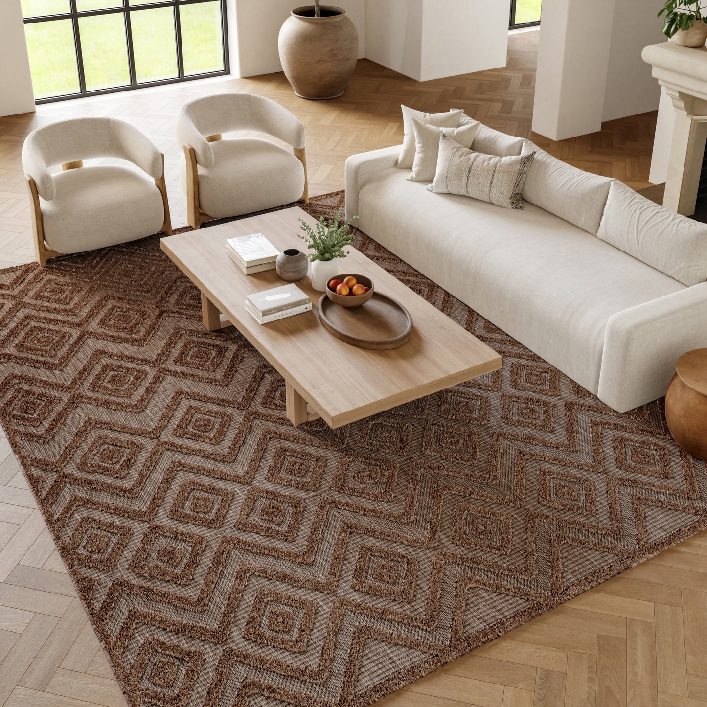 Nourison Home Versatile  Brown  Contemporary