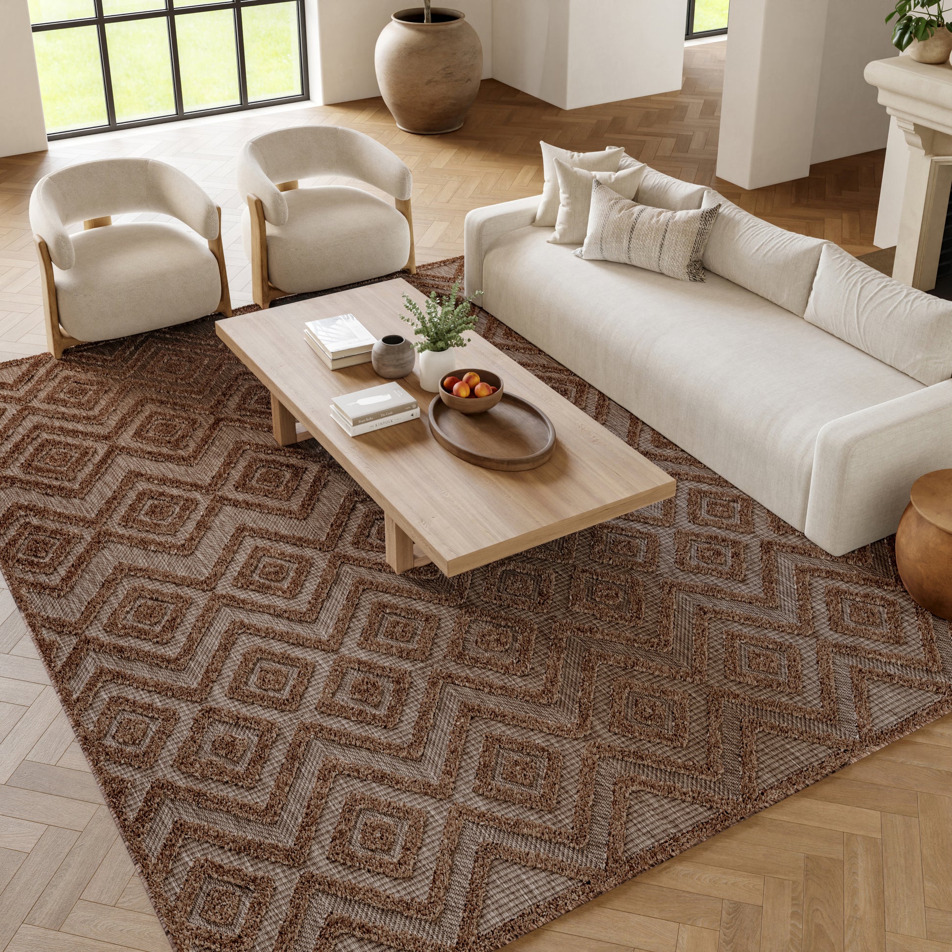 Nourison Home Versatile  Brown  Contemporary