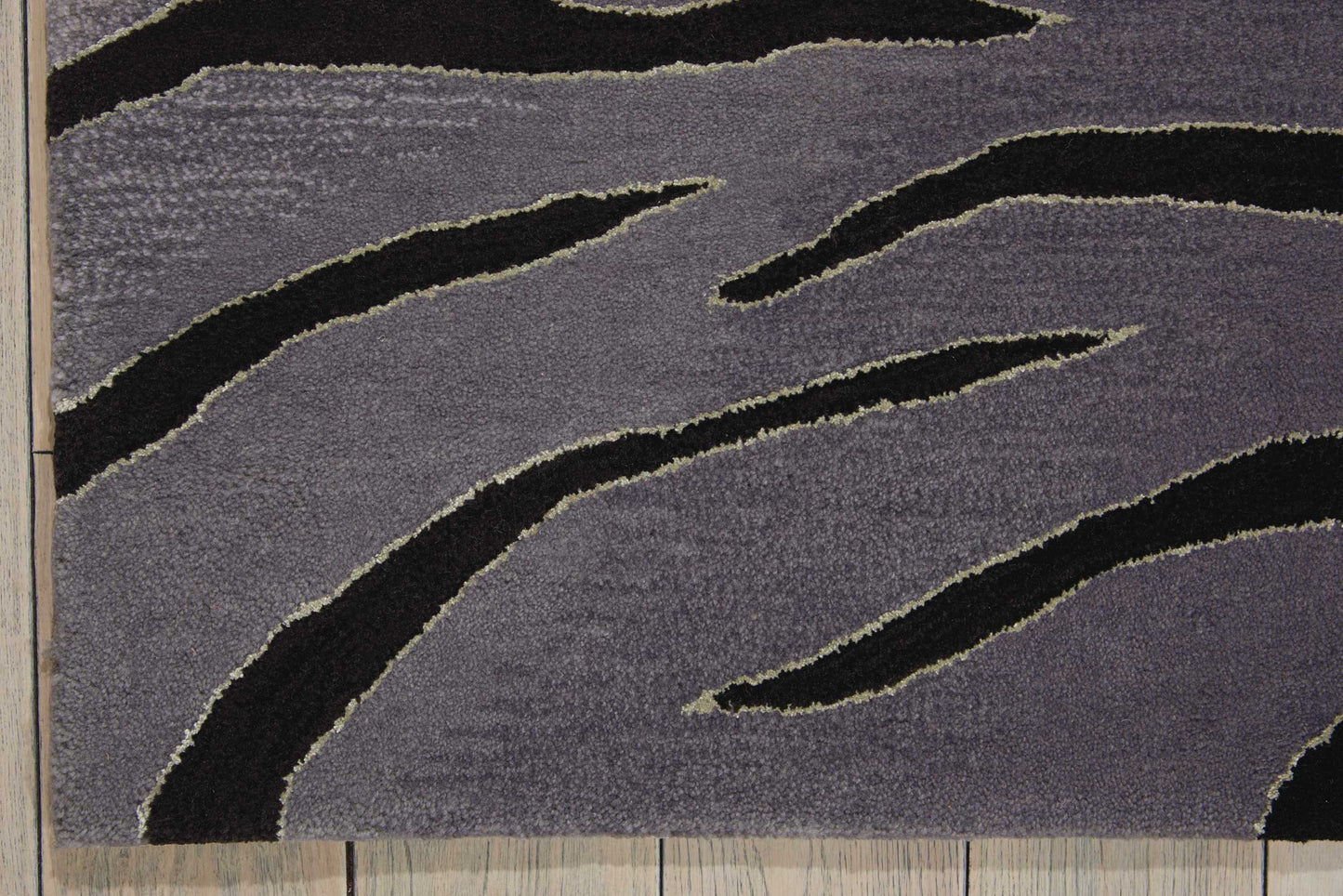 Nourison Home Contour  Black Grey  Contemporary