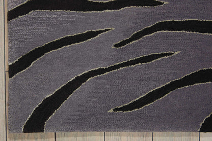 Nourison Home Contour  Black Grey  Contemporary