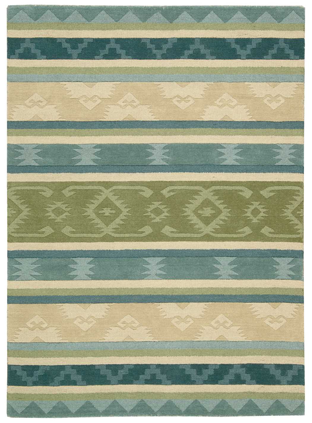 Nourison Home India House  Blue Green  Traditional