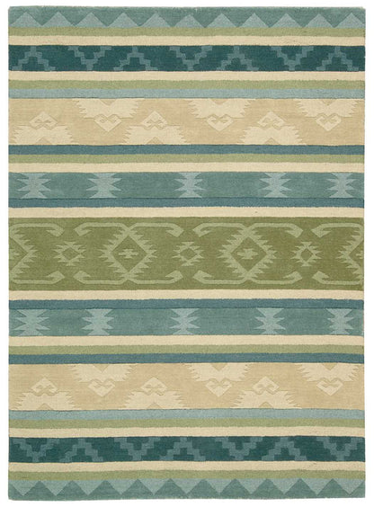 Nourison Home India House  Blue Green  Traditional