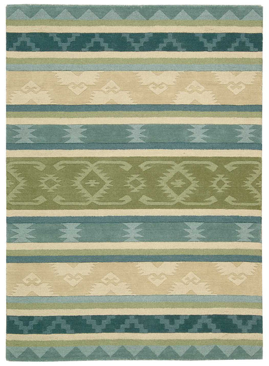 Nourison Home India House  Blue Green  Traditional