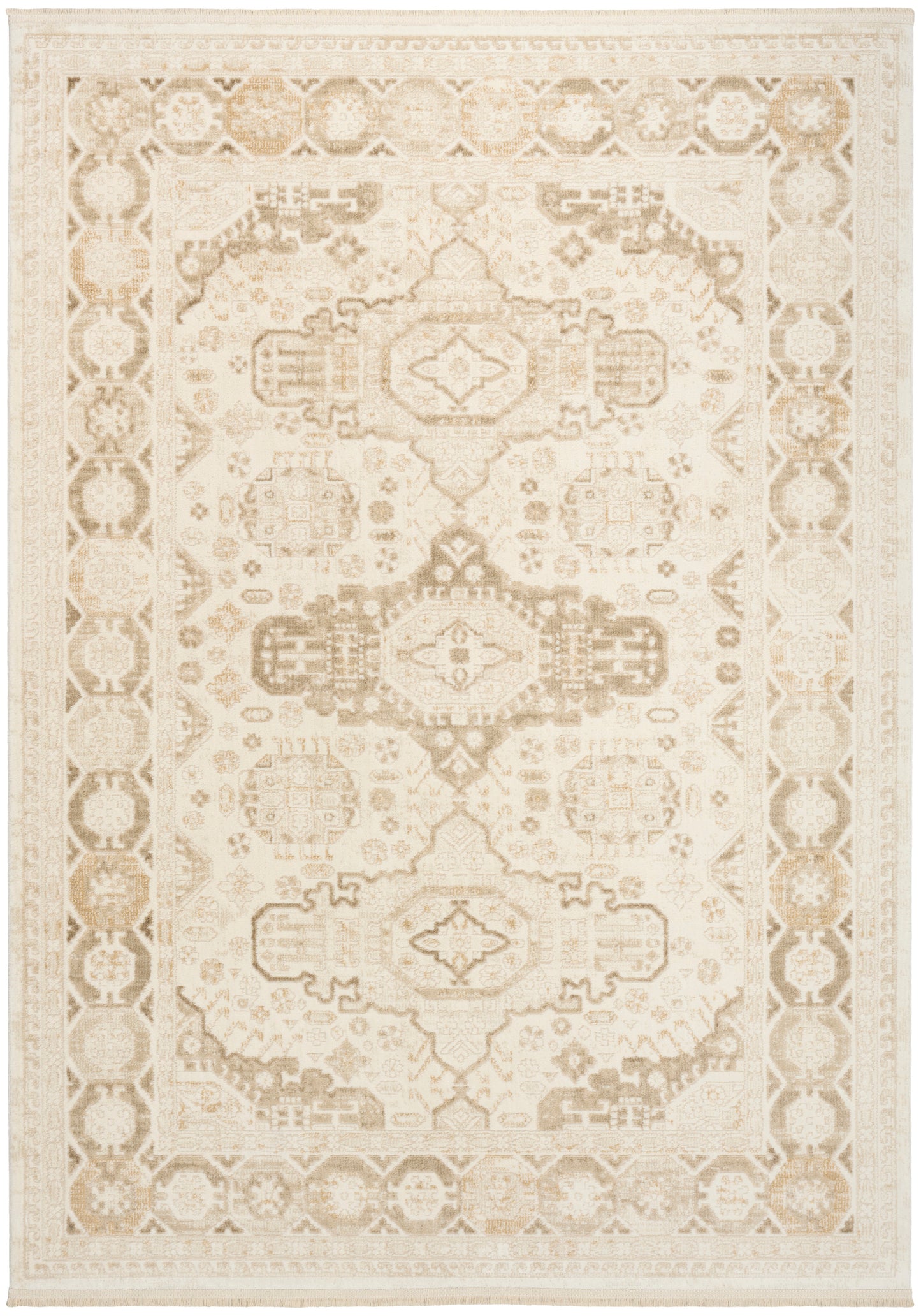 Nourison Home Pardis PRD05 Ivory Beige Traditional Machine Woven Rug