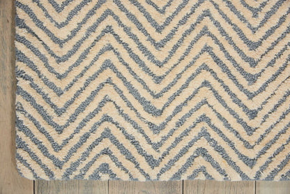 Nourison Home Deco Mod  Light Blue Ivory  Transitional