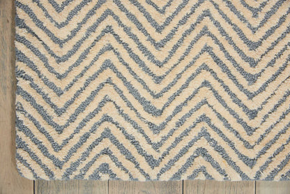 Nourison Home Deco Mod  Light Blue Ivory  Transitional