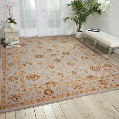 Nourison Home Heritage Hall  Light Blue  Traditional