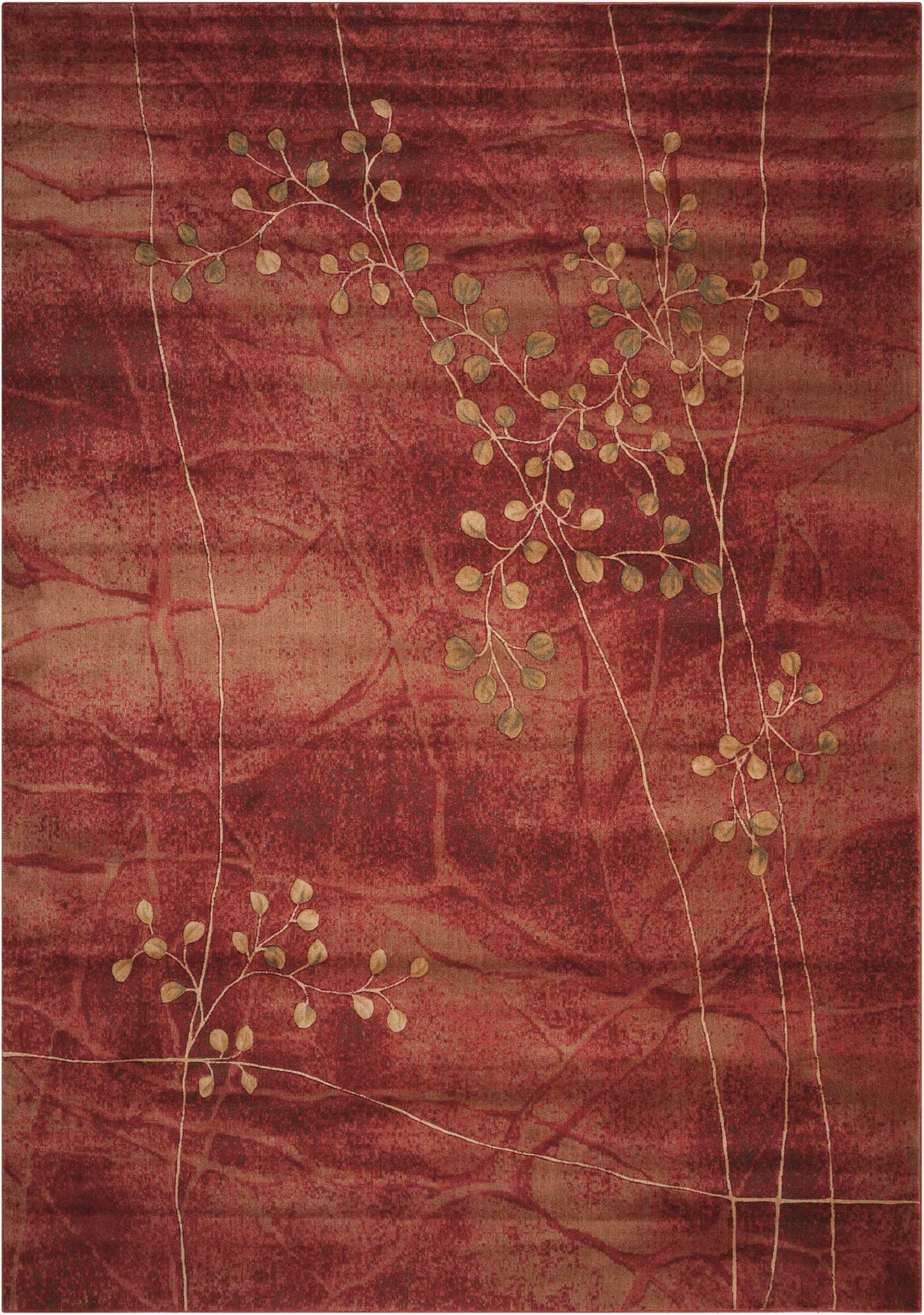 Nourison Home Somerset ST74 Flame Contemporary Power-loomed Rug