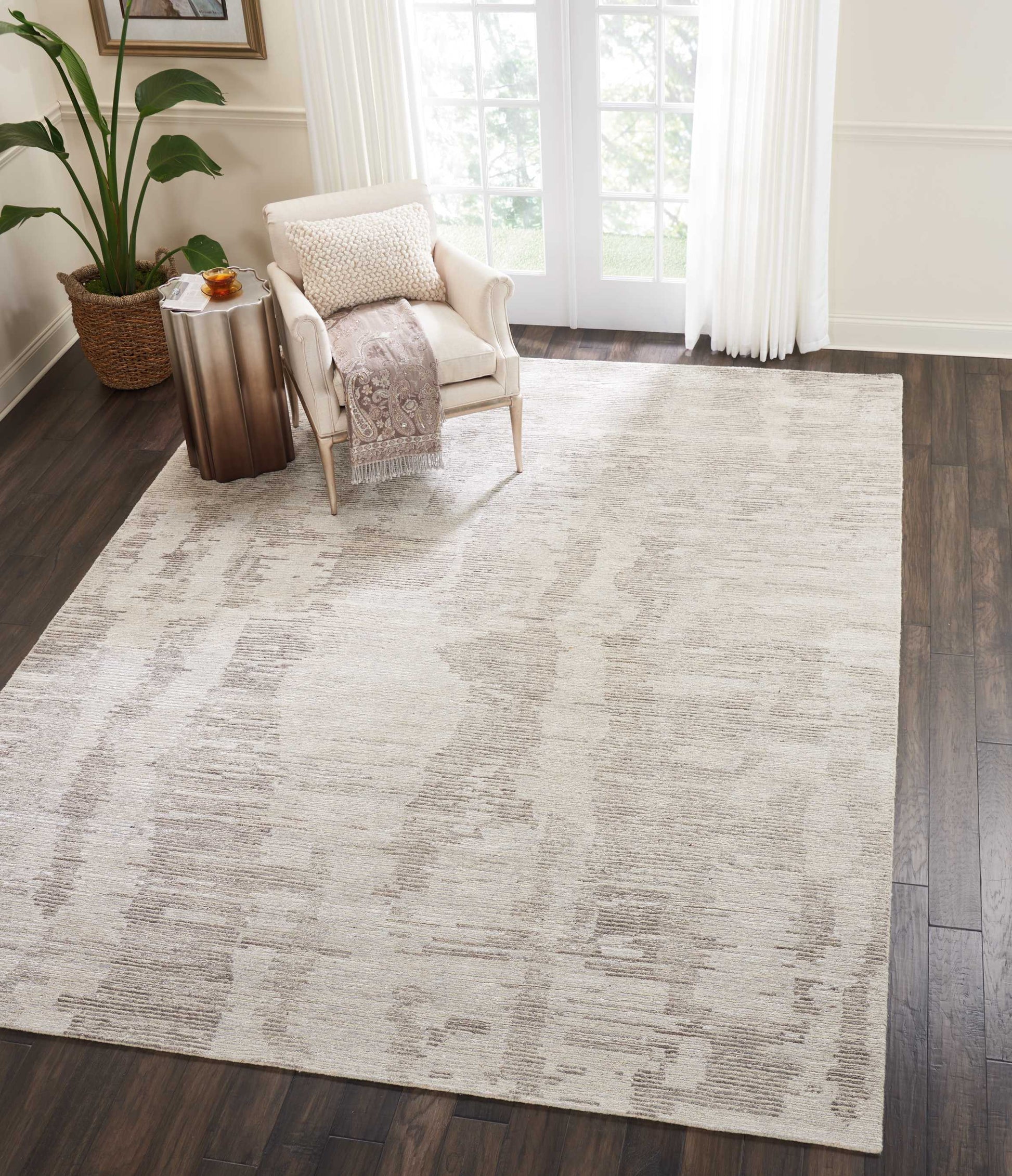 Nourison Home Ellora  Ivory Grey  Contemporary