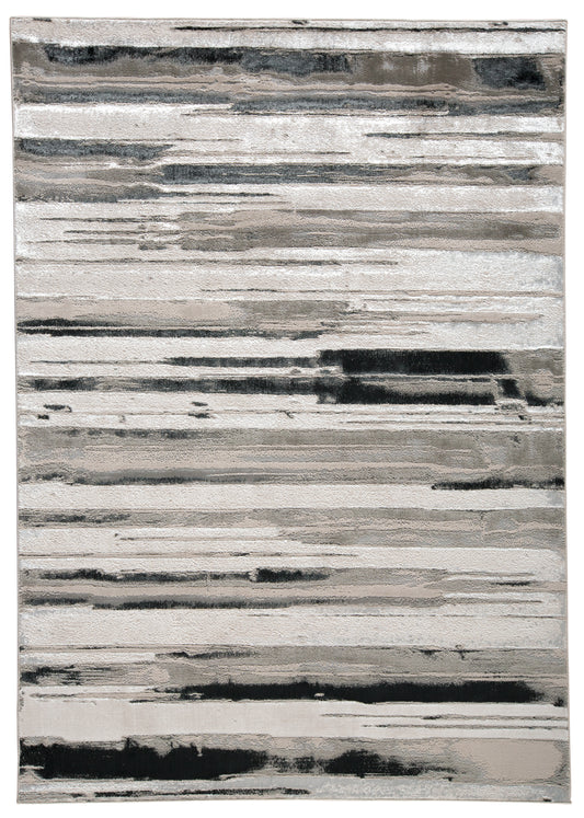 Feizy Micah 3049F Silver Distressed Machine Woven Rug