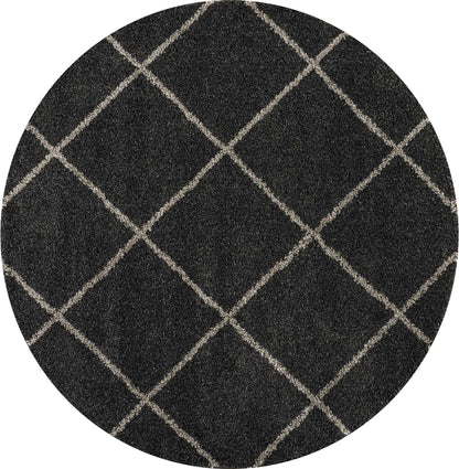 Nourison Home Brisbane BRI03 Charcoal Contemporary Power-loomed Rug
