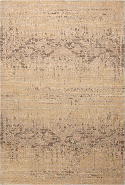 Nourison Home Silk Elements  Beige  Traditional