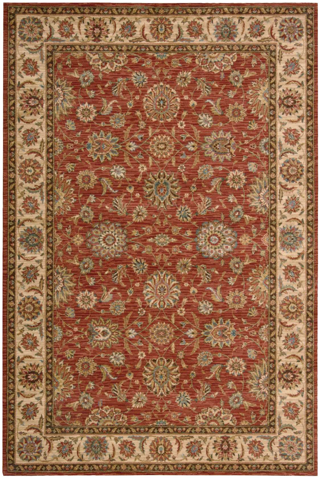 Nourison Home Living Treasures LI05 Rust Traditional Loom-woven Rug