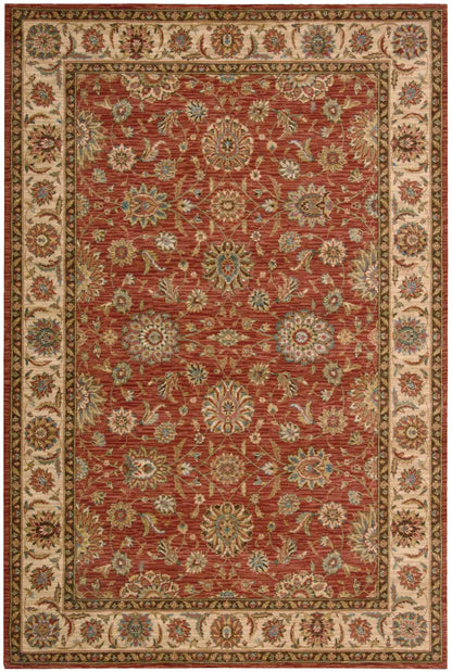 Nourison Home Living Treasures LI05 Rust Traditional Loom-woven Rug