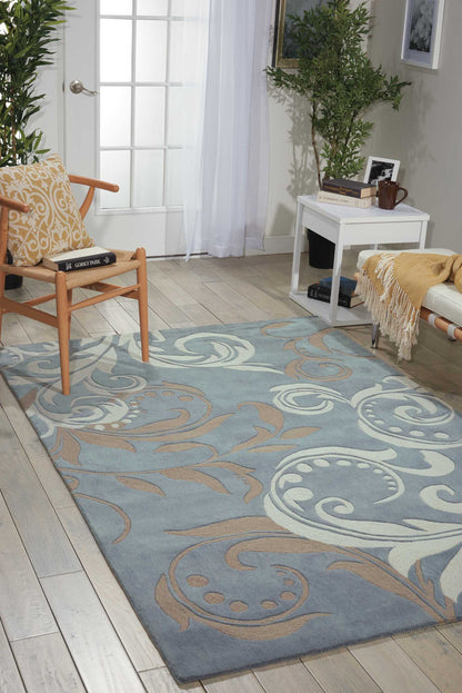 Nourison Home Contour  Silver  Contemporary