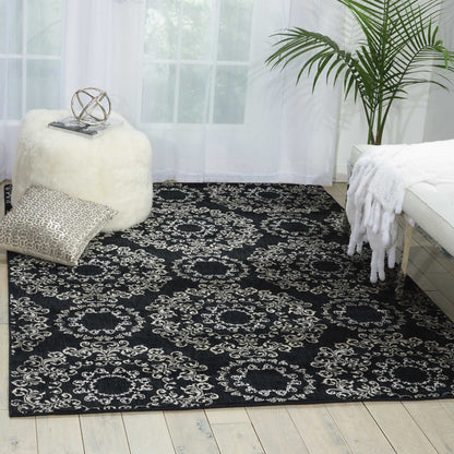 Nourison Home Tranquility  Black  Transitional