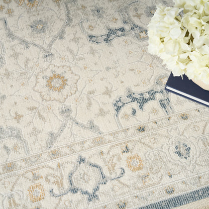 Nourison Home Pardis  Light Blue  Traditional