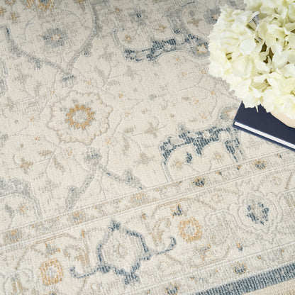 Nourison Home Pardis  Light Blue  Traditional