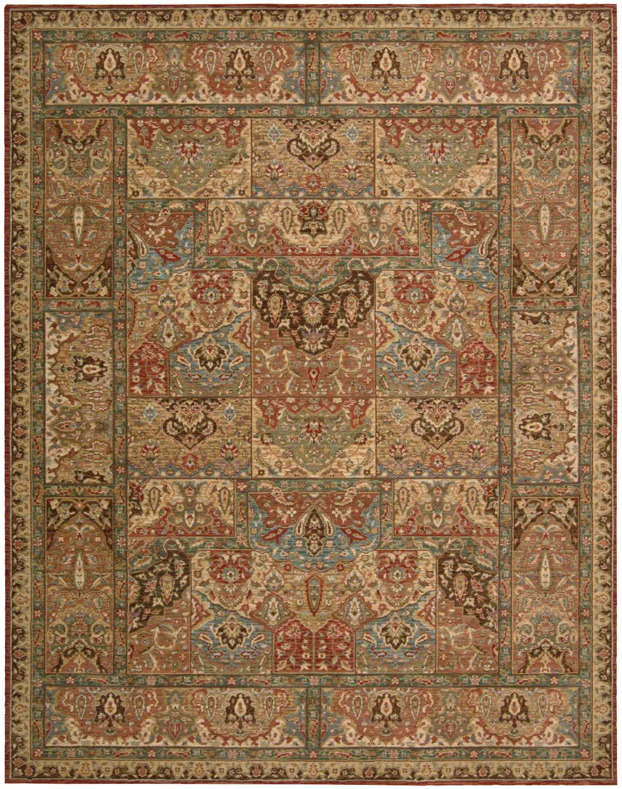 Nourison Home Living Treasures LI02 Multicolor Traditional Loom-woven Rug
