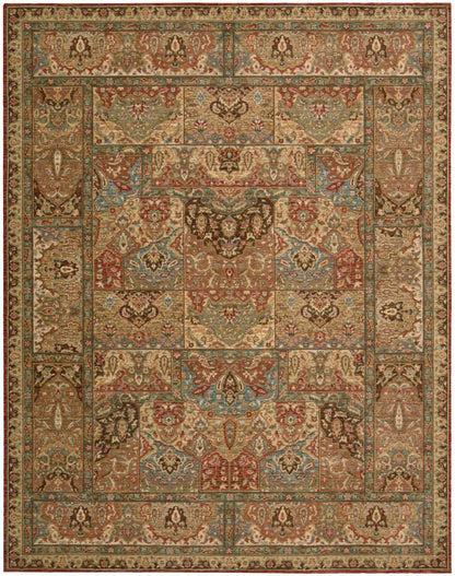 Nourison Home Living Treasures LI02 Multicolor Traditional Loom-woven Rug