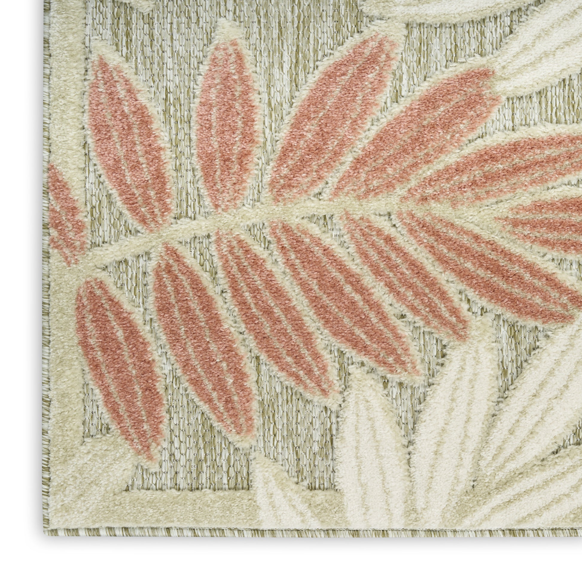 Nourison Home Aloha  Sage Rose  Contemporary