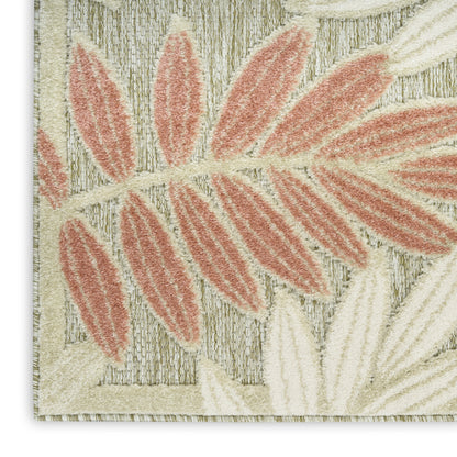 Nourison Home Aloha  Sage Rose  Contemporary