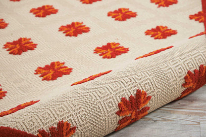 Nourison Home Aloha  Red  Contemporary
