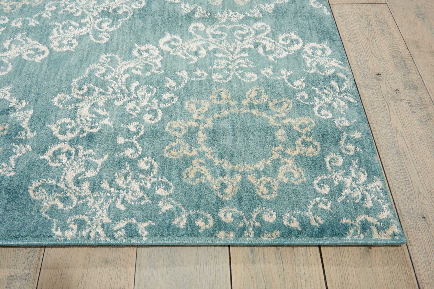 Nourison Home Tranquility  Aqua  Transitional