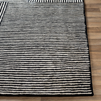 Surya Quartz QTZ-5037 Black Modern  Rug