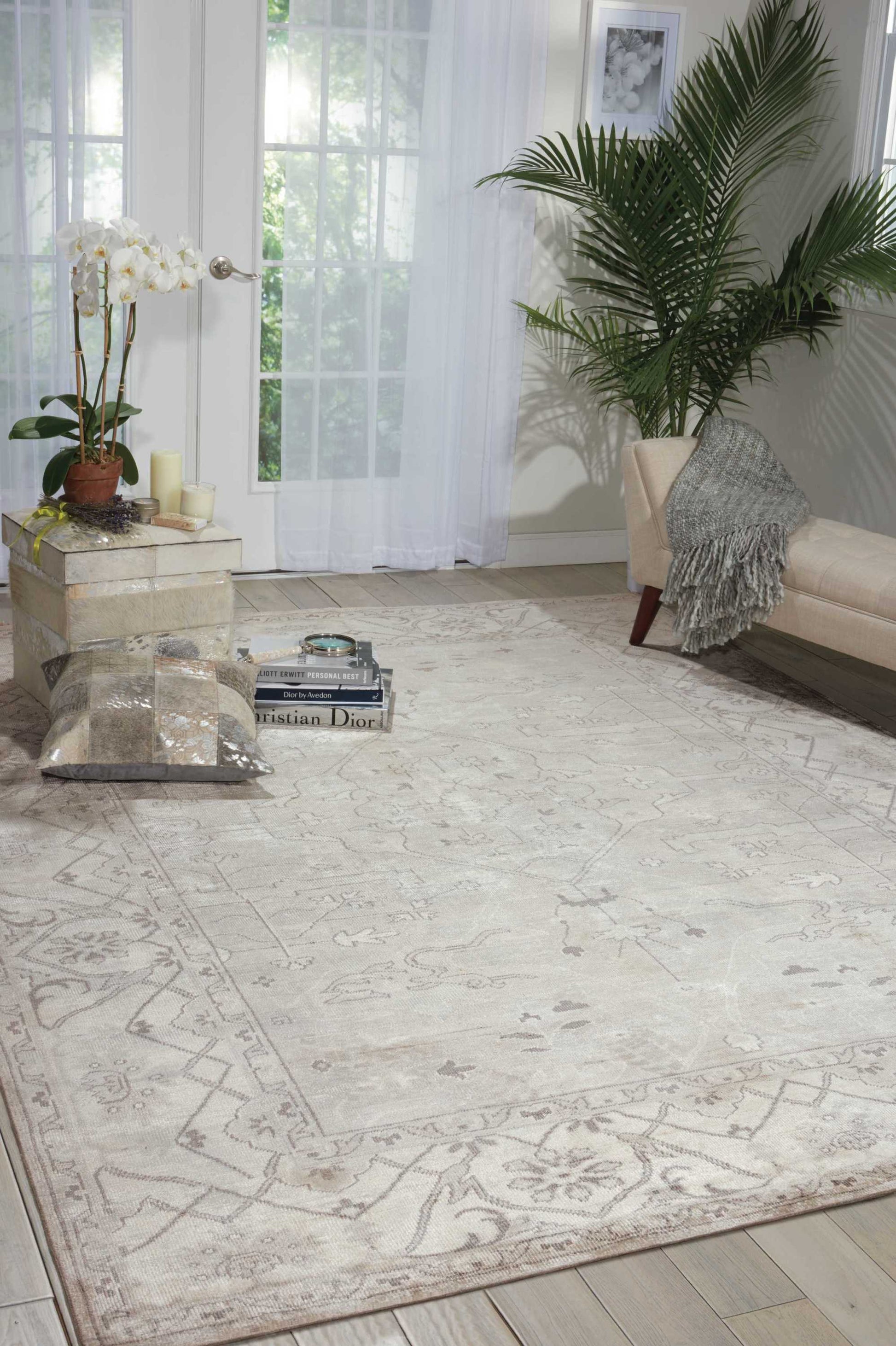 Nourison Home Aldora  Silver  Traditional